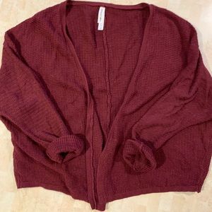 Burgundy cardigan